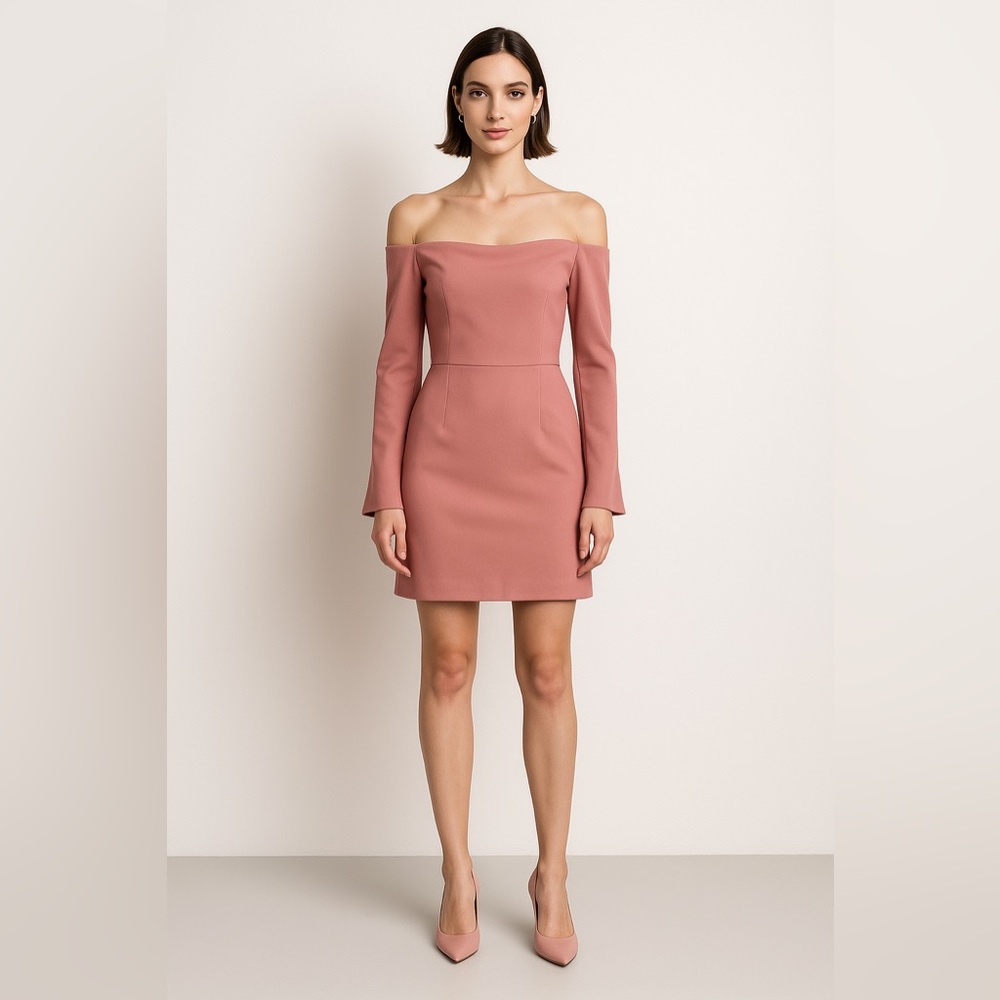 BNWT $395 Cinq à Sept Niara Off-The-Shoulder Dress Size 2